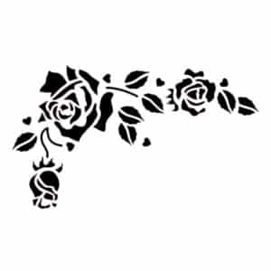 Romantiline roos – šabloon