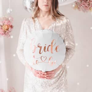 Bride to Be – valge fooliumist õhupall, 45 cm
