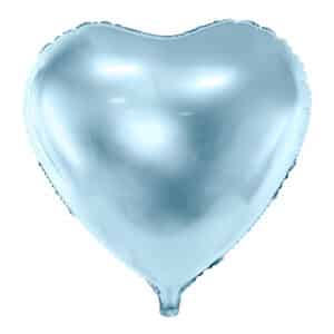 Helesinine süda – fooliumist õhupall, 45 cm