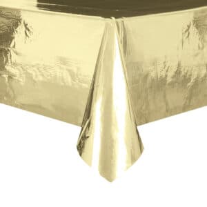Kuldne fooliumist laudlina, 274×137 cm