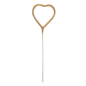 Kuldne süda – säraküünal, 18 cm