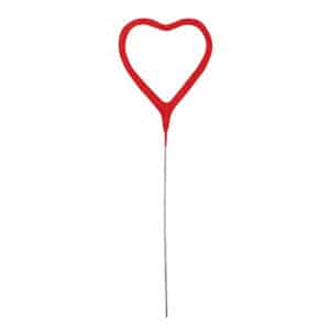 Punane süda – säraküünal, 18 cm