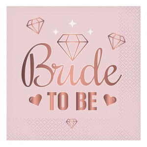 Bride to Be – roosad salvrätid, 20 tk