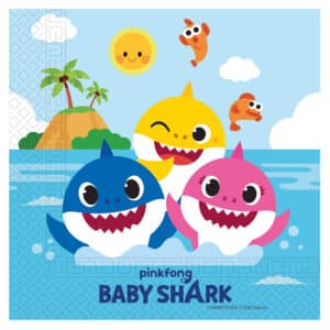 Baby Shark – salvrätid, 20 tk