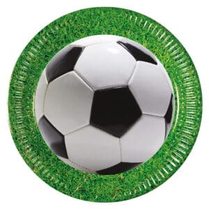 Jalgpallipidu – taldrikud 23 cm, 8 tk