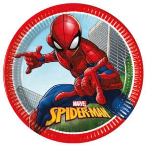 Spiderman Crime Fighter – taldrikud 23 cm, 8 tk