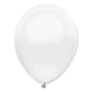 Valged pärliläikega õhupallid 30 cm, 6 tk