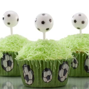 Jalgpallid – muffinite kaunistustikud, 6 tk