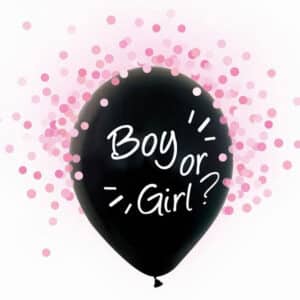 Boy or Girl? – õhupallid roosade litritega, 4 tk