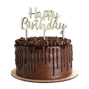Happy Birthday – puidust tordikaunistus