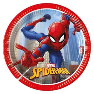 Spiderman Crime Fighter – taldrikud 20 cm, 8 tk