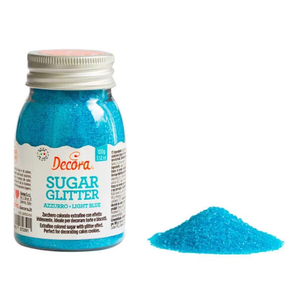 Helesinised suhkrukristallid