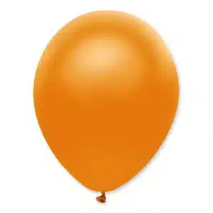 Oranžid läikega õhupallid 6 tk